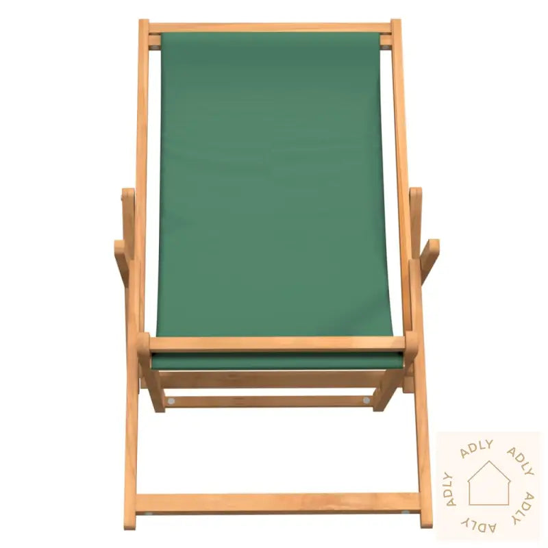 Sammenleggbar Strandstol Heltre Teak Grønn