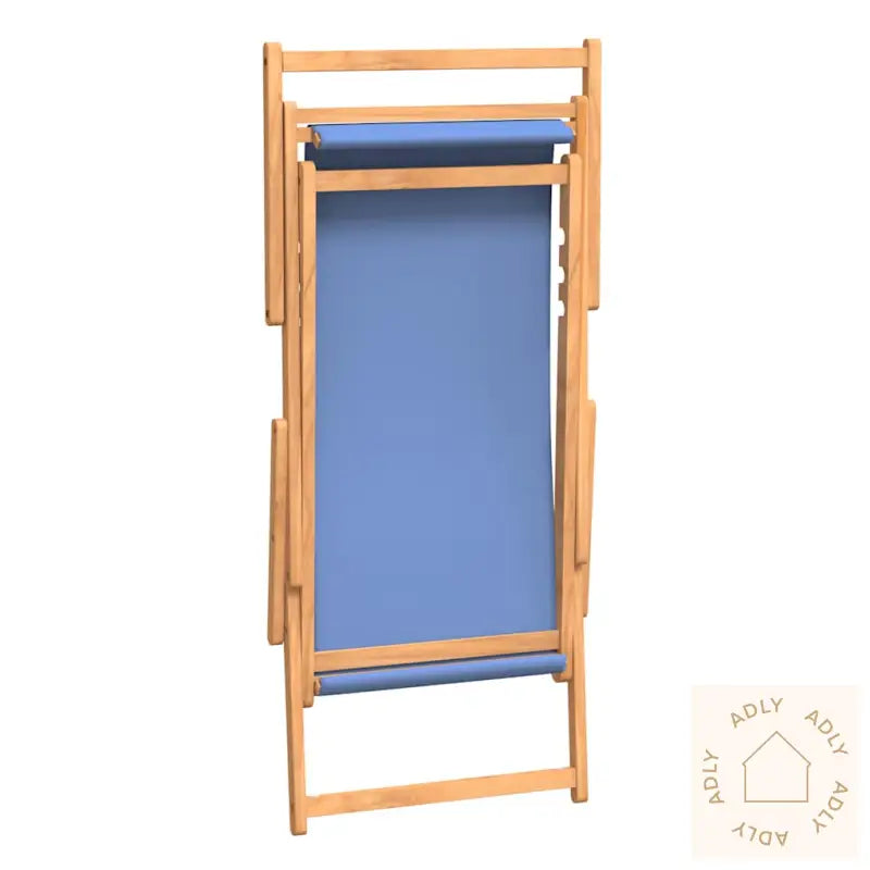 Sammenleggbar Strandstol Heltre Teak Blå
