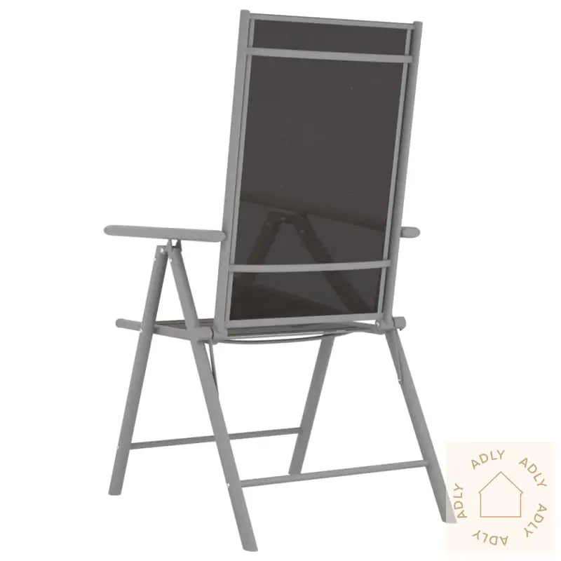 Foldbare Hagestoler 6 Stk Textilene Svart