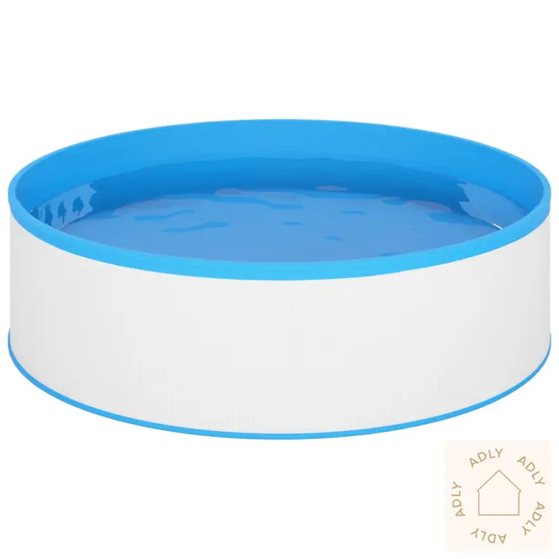 Plaskebasseng Med Overflaterenser Og Pumpe 350X90 Cm Hvit