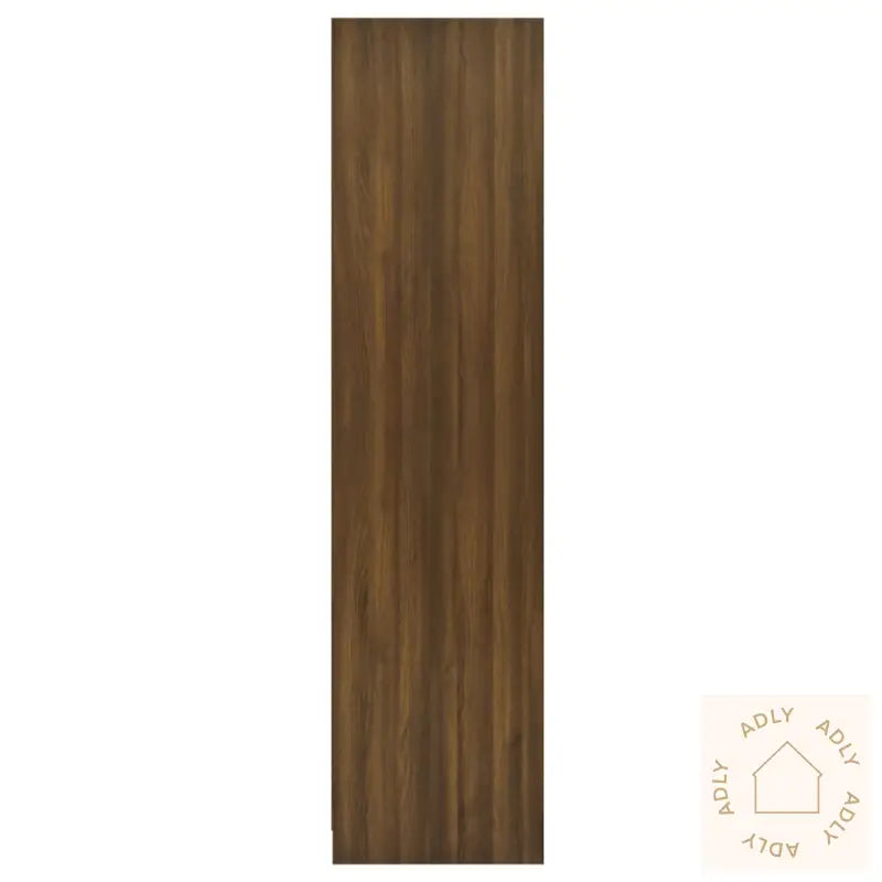Garderobe Med Skuffer Brun Eik 50X50X200 Cm Konstruert Tre