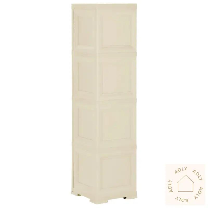 Plastskap 40X43X164 Cm Tredesign Hvit Angora