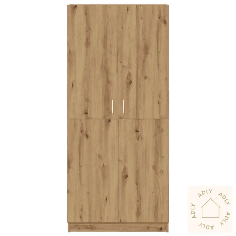 Garderobe Artisan Eik 80X52X180 Cm Konstruert Tre