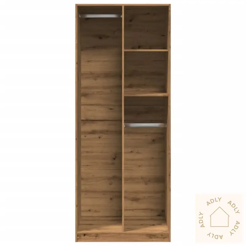 Garderobe Artisan Eik 80X50X200 Cm Konstruert Tre