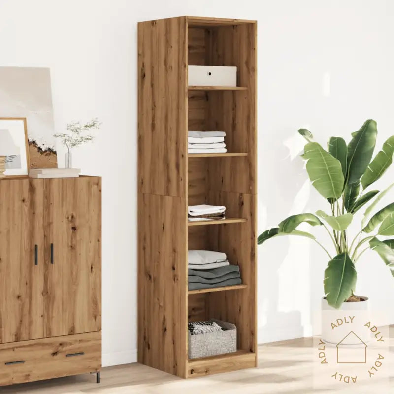 Garderobe Artisan Eik 50X50X200 Cm Konstruert Tre