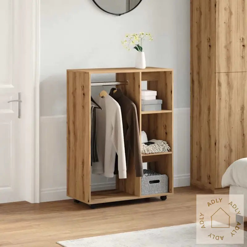 Garderobe Artisan Eik 80X40X110 Cm Konstruert Tre