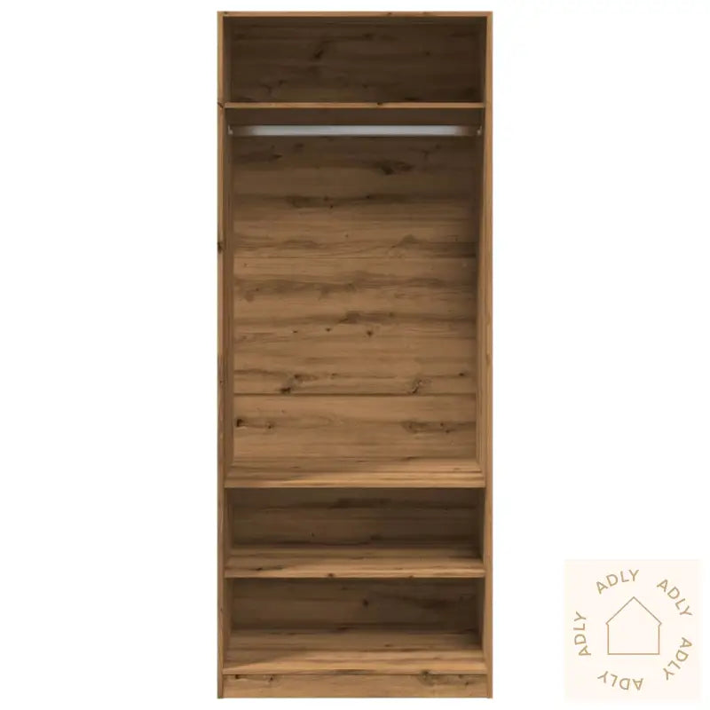 Garderobe Artisan Eik 80X50X200 Cm Konstruert Tre