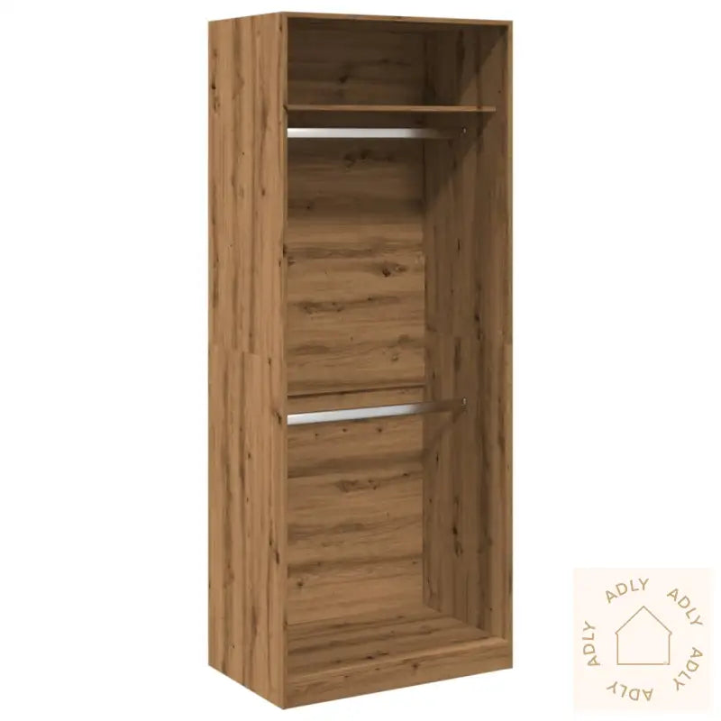 Garderobe Artisan Eik 80X50X200 Cm Konstruert Tre