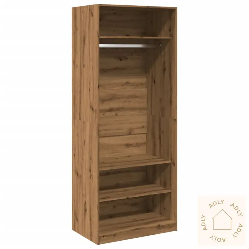 Garderobe Artisan Eik 80X50X200 Cm Konstruert Tre