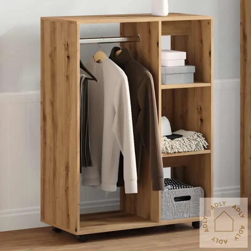Garderobe Artisan Eik 80X40X110 Cm Konstruert Tre