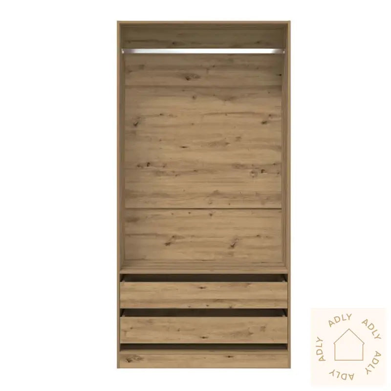 Garderobe Artisan Eik 100X50X200 Cm Konstruert Tre