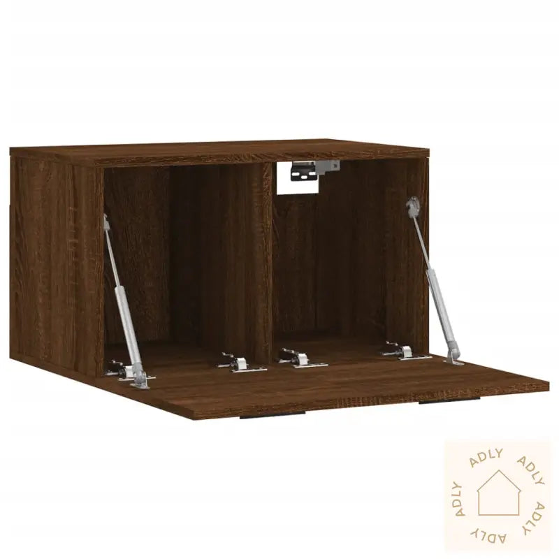 Veggskap Brun Eik 60X36,5X35 Cm Konstruert Tre