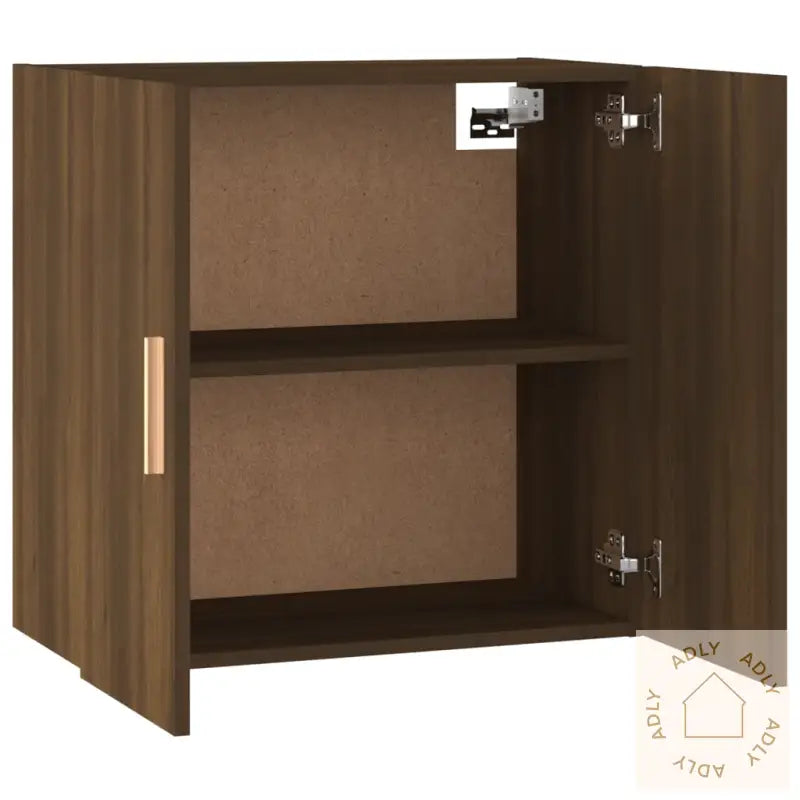 Veggskap Brun Eik 60X30X60 Cm Konstruert Tre