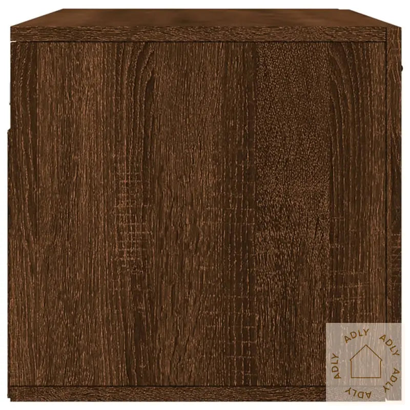 Veggskap Brun Eik 80X36,5X35 Cm Konstruert Tre