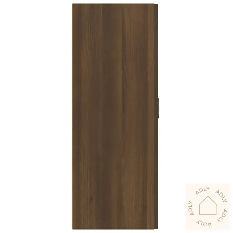Veggskap Brun Eik 69,5X34X90 Cm Konstruert Tre