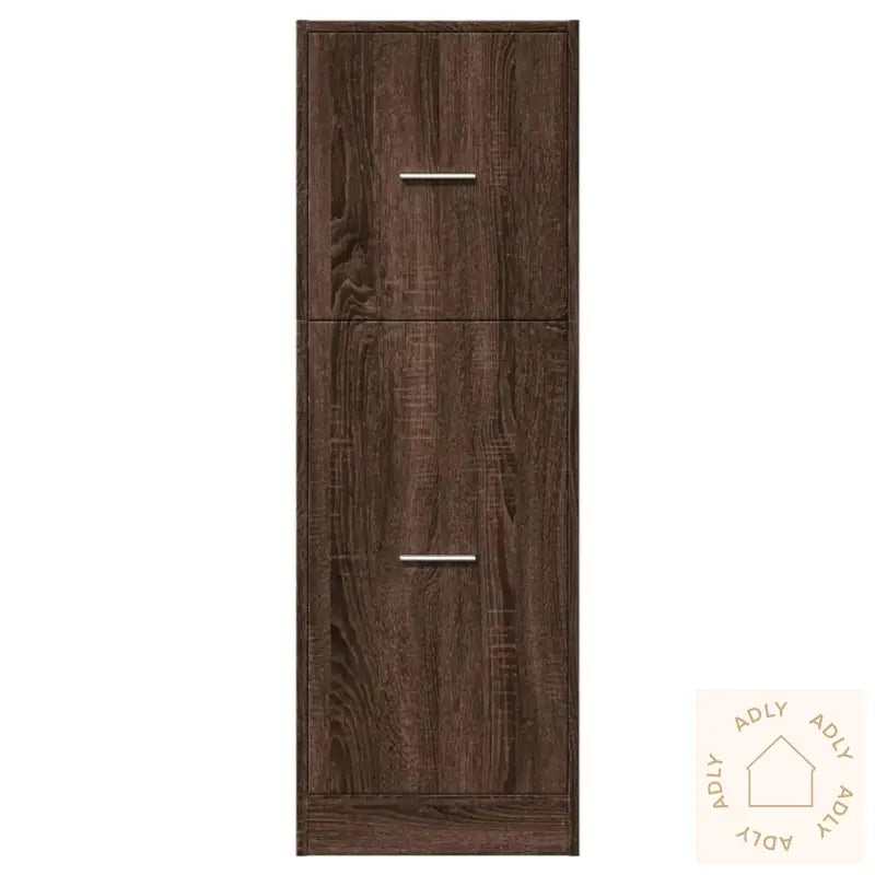 Apotekskap Brun Eik 40X41X118 Cm Konstruert Tre