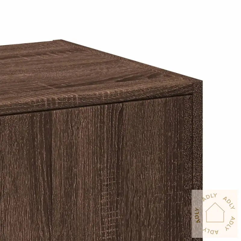 Apotekskap Brun Eik 30X41X118 Cm Konstruert Tre