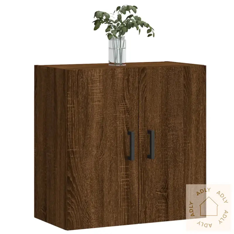 Veggskap Brun Eik 60X31X60 Cm Konstruert Tre