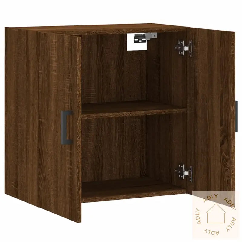 Veggskap Brun Eik 60X31X60 Cm Konstruert Tre