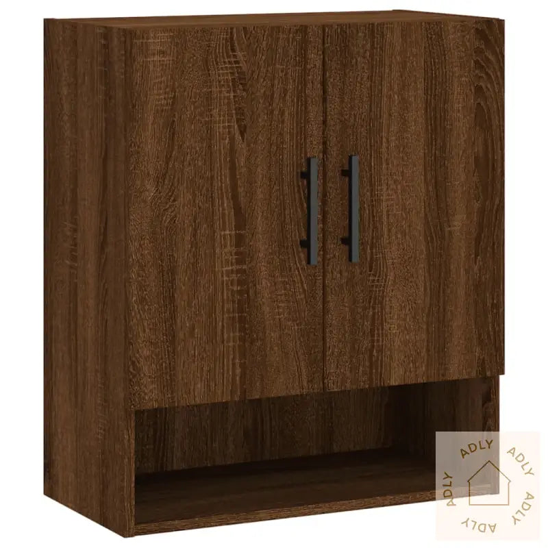 Veggskap Brun Eik 60X31X70 Cm Konstruert Tre