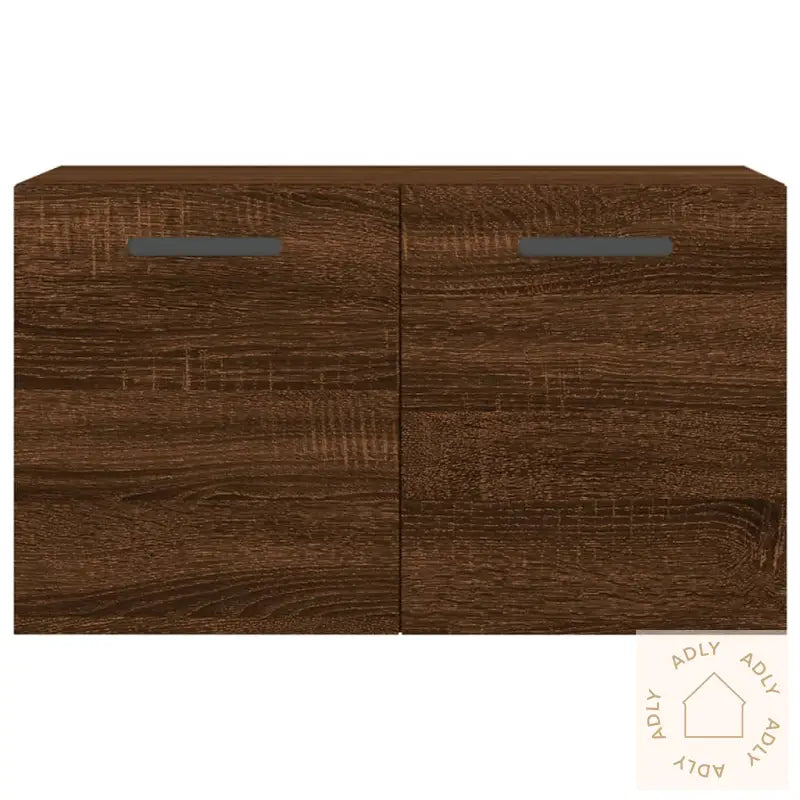 Veggskap Brun Eik 60X36,5X35 Cm Konstruert Tre