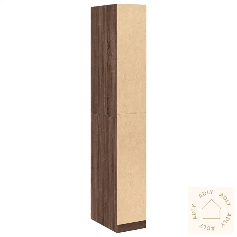 Garderobe Brun Eik 30X50X200 Cm Konstruert Tre