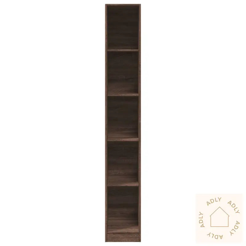 Garderobe Brun Eik 30X50X200 Cm Konstruert Tre