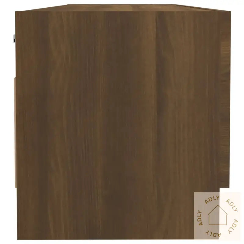 Garderobe Brun Eik 100X32,5X35 Cm Konstruert Tre