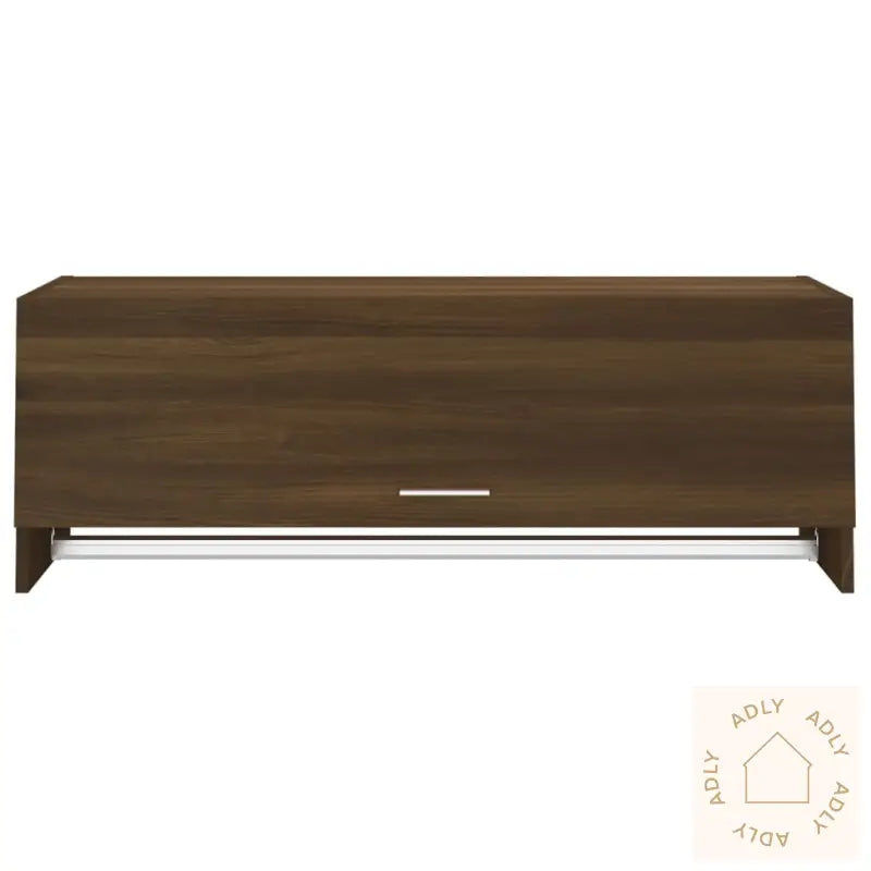 Garderobe Brun Eik 100X32,5X35 Cm Konstruert Tre
