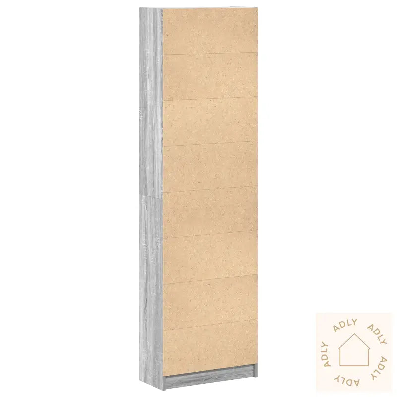 Garderobe Grå Sonoma 55X25X189 Cm Konstruert Tre