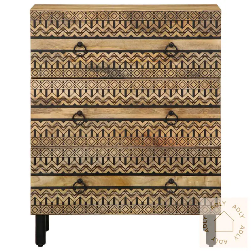 Skjenk 60X33,5X75 Cm Grovt Heltre Mangotre