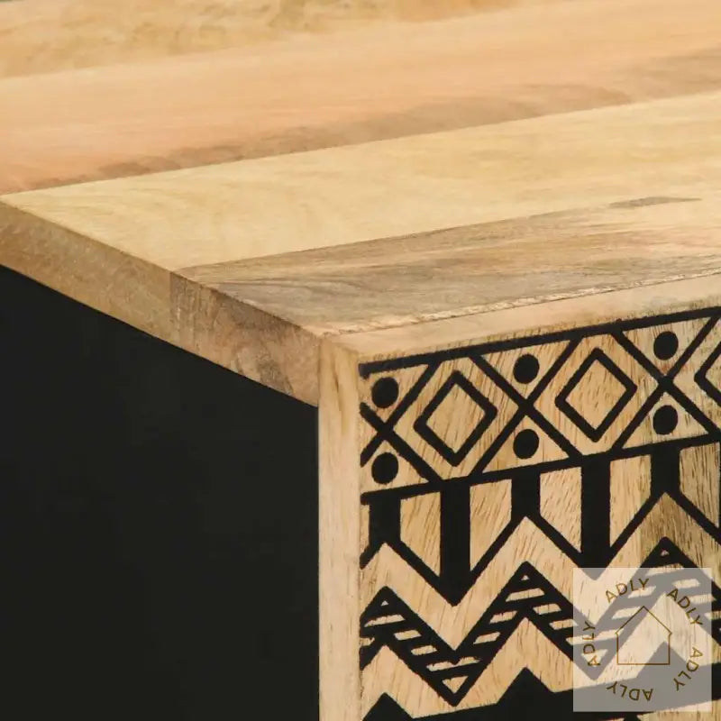 Skjenk 60X33,5X75 Cm Grovt Heltre Mangotre