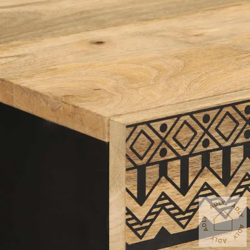 Skjenk 60X33,5X75 Cm Grovt Heltre Mangotre