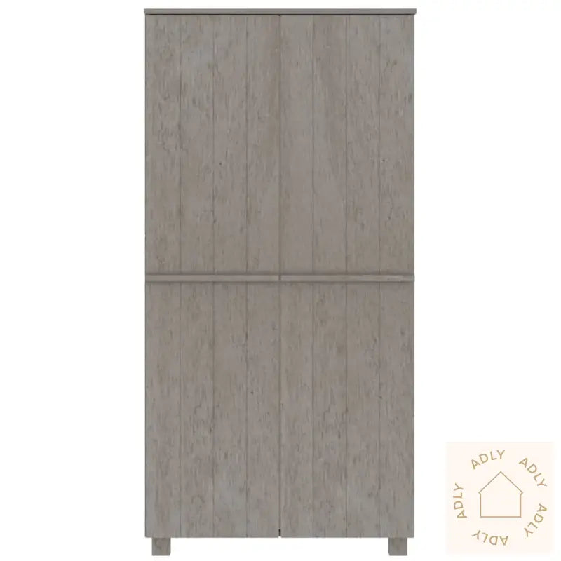 Garderobe Hamar Lysegrå 89X50X180 Cm Heltre Furu