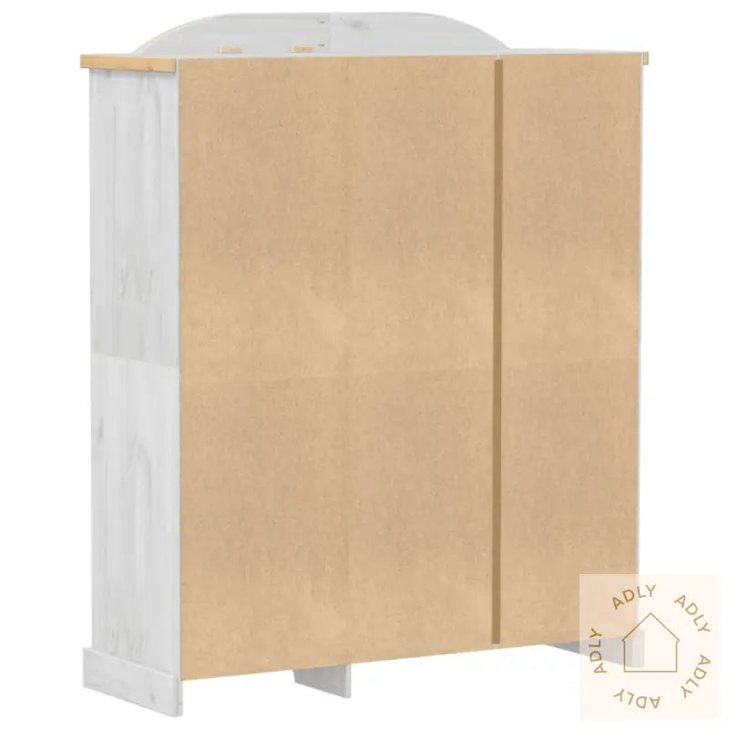 Garderobe Corona Hvit 151,5X52X186 Cm Heltre Furu