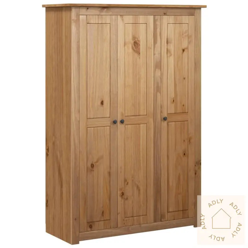Garderobeskap 3 Dører 118X50X171,5 Cm Furu Panama Range
