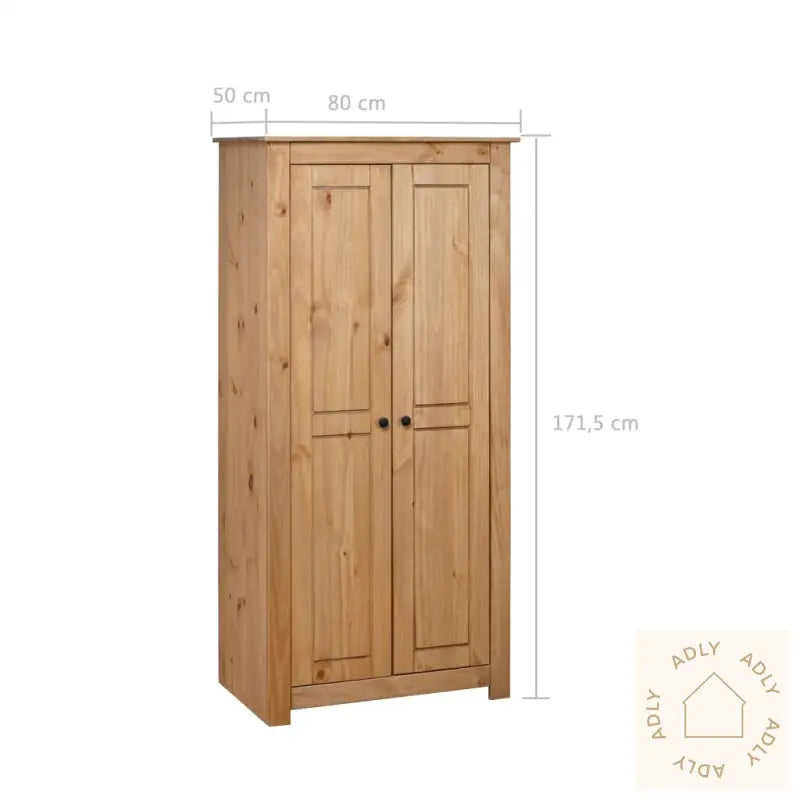 Garderobeskap 80X50X171,5 Cm Furu Panama Range