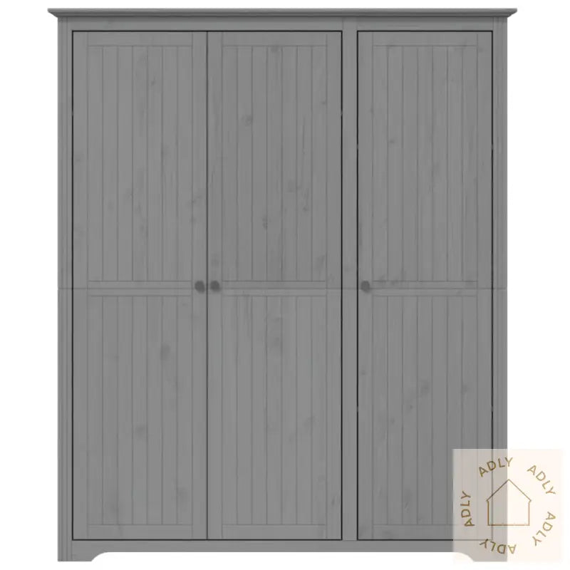 Garderobe Bodo Grå 146X53,5X173 Cm Heltre Furu