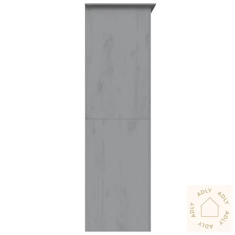 Garderobe Bodo Grå 146X53,5X173 Cm Heltre Furu