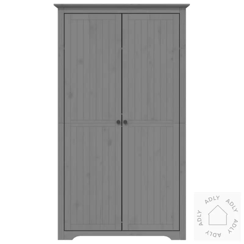 Garderobe Bodo Grå 99X53,5X173 Cm Heltre Furu