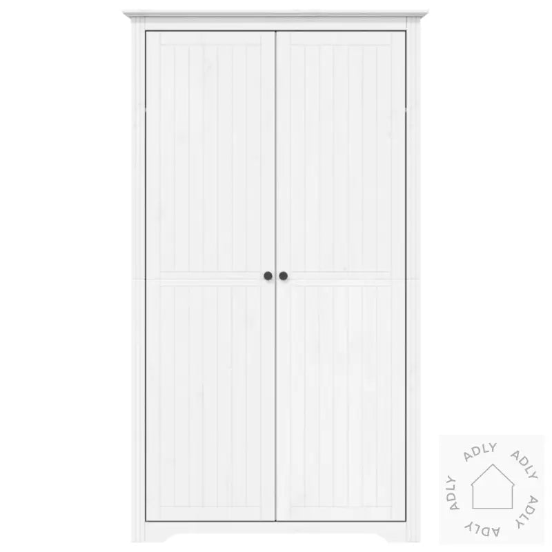 Garderobe Bodo Hvit 99X53,5X173 Cm Heltre Furu