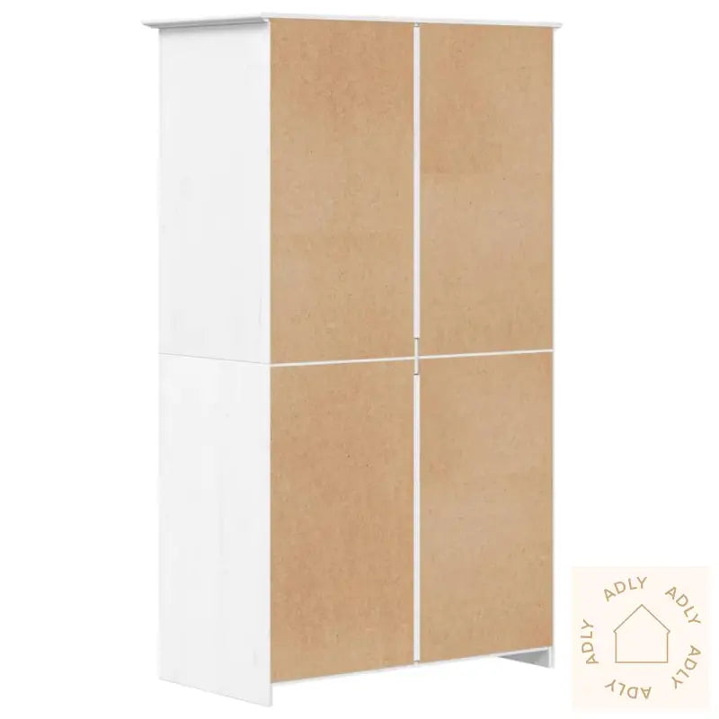 Garderobe Bodo Hvit 99X53,5X173 Cm Heltre Furu