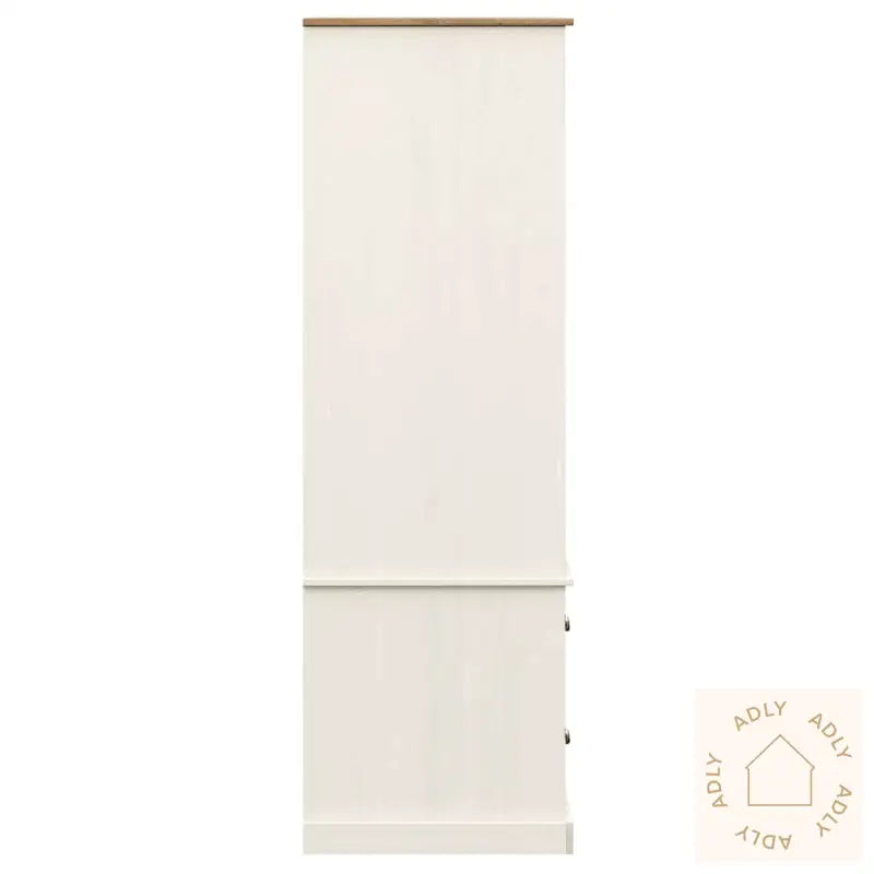 Garderobe Vigo Hvit 90X55X170 Cm Heltre Furu