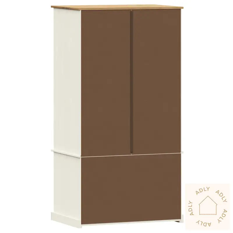 Garderobe Vigo Hvit 90X55X170 Cm Heltre Furu