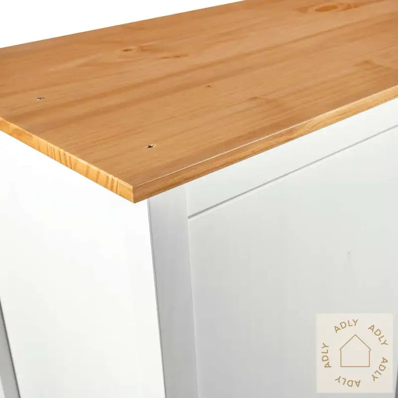 Garderobeskap 2 Dører Hill Hvit 89X50X170 Cm Heltre Furu