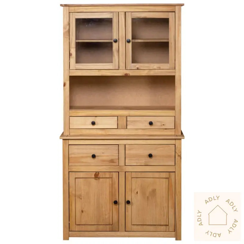 Highboard 93X40,5X180 Cm Heltre Furu Panama Range