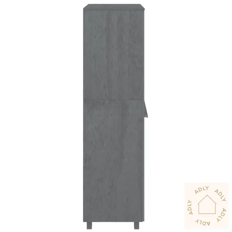Garderobe Hamar 1 Mørkegrå 89X50X180 Cm Heltre Furu