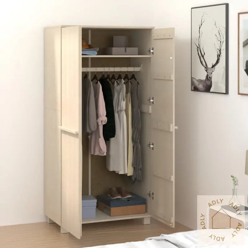 Garderobe Hamar Honningbrun 89X50X180 Cm Heltre Furu