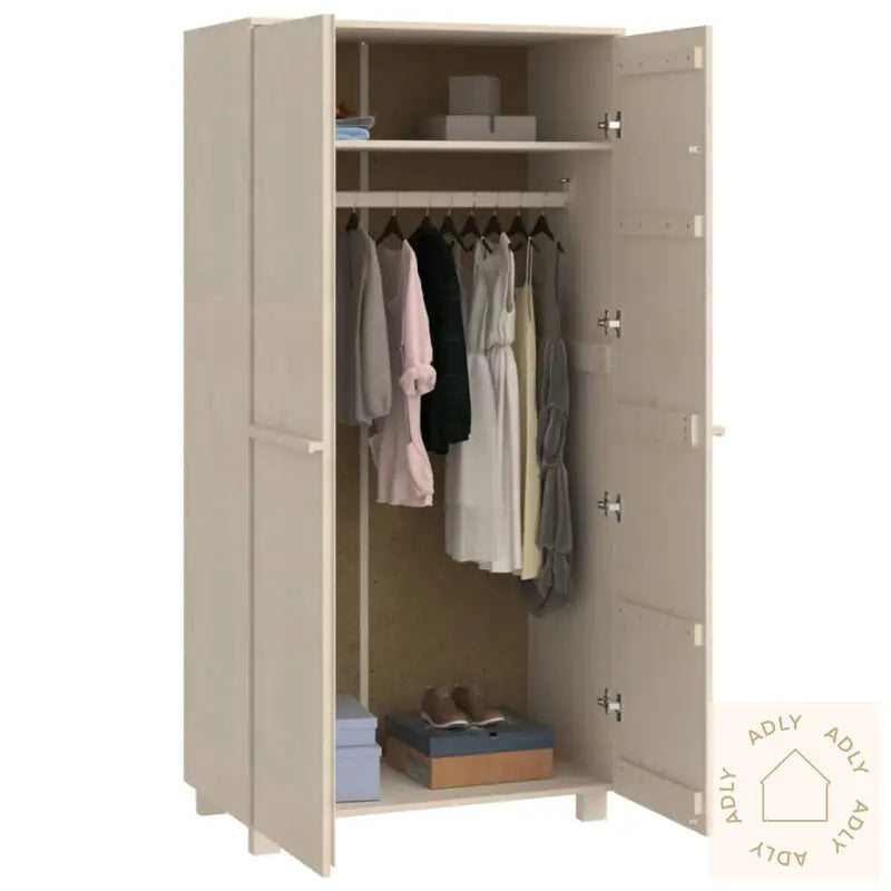 Garderobe Hamar Honningbrun 89X50X180 Cm Heltre Furu
