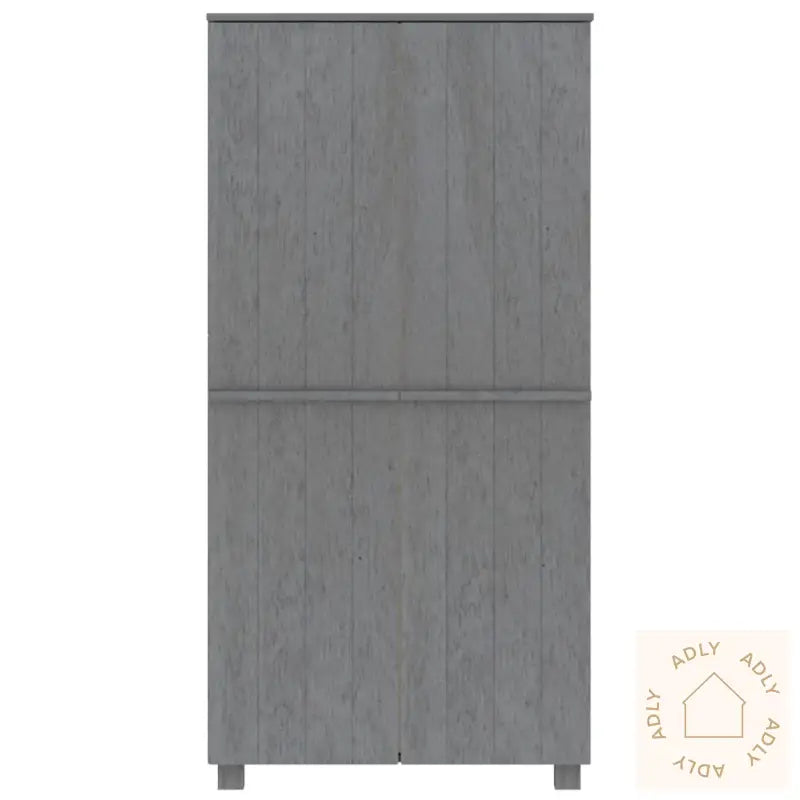 Garderobe Hamar 1 Mørkegrå 89X50X180 Cm Heltre Furu